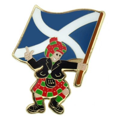 Metal Enamel Scotsman Magnet